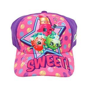 Shopkins Hat Baseball Cap Girls Kids Sweet Hat Pink Purple